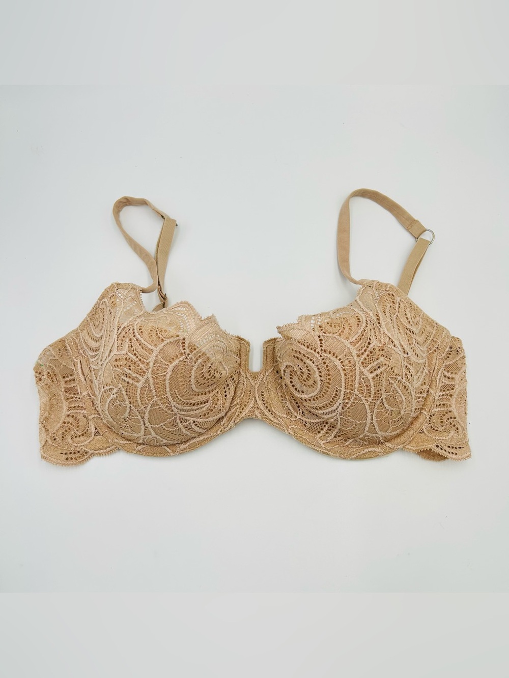 Victoria’s Secret Very Sexy Push Up Bra 36C Nude Lace Underwire Lingerie - Picture 11 of 11